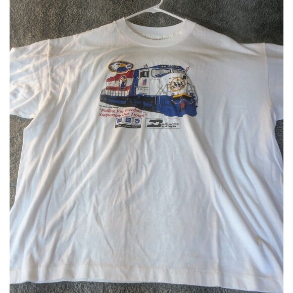 General Motors Locomotive Group Pulling For Freedom Supporting Our Troops XXL - Picture 1 of 7